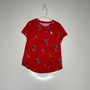 Abercrombie Kids Girls Cherry Print Top sz‎ 9/10